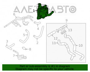 Radiatorul de transmisie Toyota Highlander 20-22 3.5