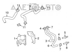 Охладитель акпп масло Toyota Avalon 13-18 3.5