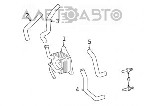 Radiator pentru cutia de viteze Toyota Highlander 14-19 2.7