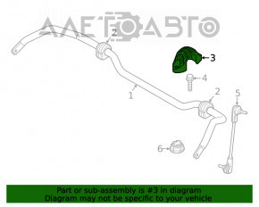 Suportul de fixare a stabilizatorului frontal dreapta pentru BMW X1 F48 16-22