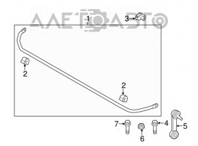 Suport de fixare a stabilizatorului spate dreapta BMW X1 F48 16-22