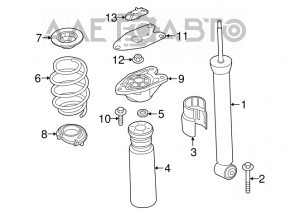 Amortizor spate stânga BMW X1 F48 16-22 M Sport