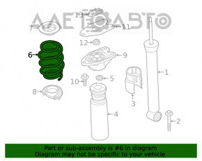 Suportul complet al amortizorului spate dreapta pentru BMW X1 F48 16-18 AWD M Sport