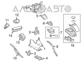 Шифтер КПП Lexus Hs250h 10-12