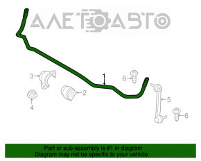 Stabilizator spate BMW 3 F30 12-18 13mm