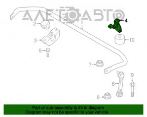 Скоба крепления заднего стабилизатора левая BMW 5 G30 17-23 тип 1