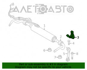 Скоба крепления заднего стабилизатора левая BMW 7 G11 G12 16-22 тип 2
