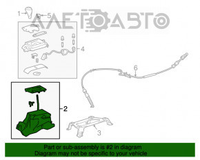 Шифтер КПП Lexus ES300h ES350 13-18