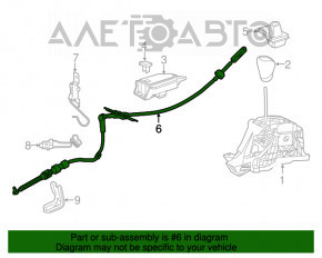 Cablu de schimbare a treptelor de viteză pentru Lexus RX350 16-22