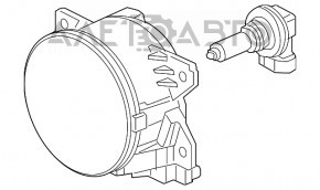 Противотуманная фара птф левая Honda Civic X FC 16-21 новый OEM оригинал