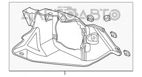 Suport far stânga Honda CRV 12-14 pre-restilizare, nou, original