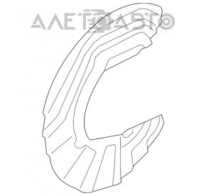 Capacul discului de frână față stânga BMW X3 F25 11-17 nou OEM original