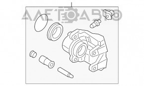 Суппорт передний правый BMW X3 F25 11-17