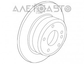 Диск тормозной задний правый BMW X5 E70 07-13 320/19мм