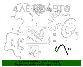 Furtun de frână față stânga BMW X3 F25 11-17