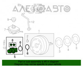 Cilindrul principal de frână BMW 3 F30 12-18 cu rezervor