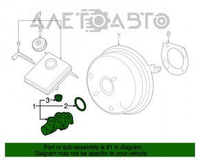 Cilindrul principal de frână BMW X3 F25 11-17 cu rezervor