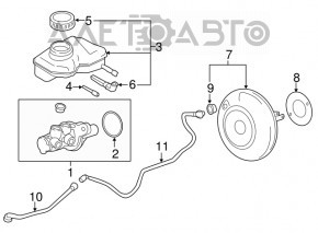 Cilindrul principal de frână cu rezervor Mini Cooper F56 3d 14-