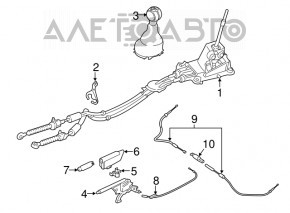 Трос стояночного тормоза задний правый Mini Cooper F56 3d 14- OEM