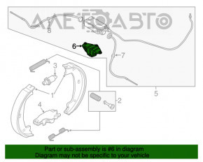 Suportul mecanismului de frână de mână pentru BMW X5 E70 07-13