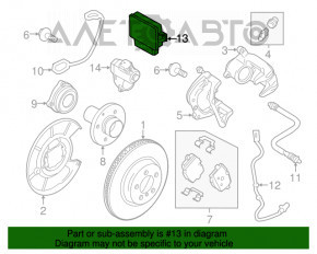 Blocul de control al frânei de mână pentru BMW 5 F10 11-17