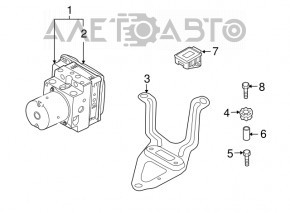 ABS ABS BMW X5 E70 07-13 fără Stop&Go