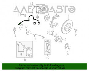 Senzor ABS frontal stânga Mini Cooper Clubman R55 07-14