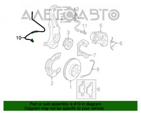 Senzor ABS față stânga BMW 5 F10 10-17