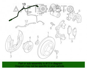 Датчик ABS задний правый Mini Cooper F56 3d 14-