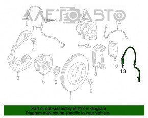 Senzorul ABS frontal stânga pentru BMW i3 14-20 cu control de croazieră adaptiv.