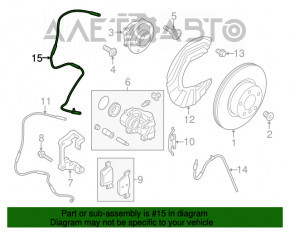 Senzor ABS față stânga BMW X3 F25 11-17