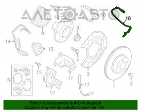 Датчик ABS задний правый BMW X3 F25 11-17