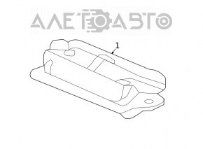 Iluminarea numărului capacului portbagajului Honda Civic X FC 16-21 4d cu buton.