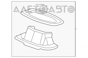 Подсветка номера крышки багажника правая Acura ILX 13-