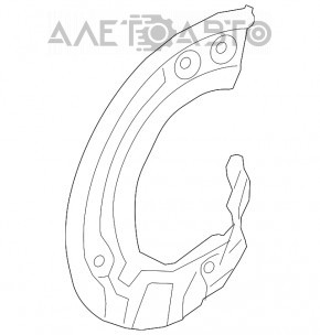 Capacul discului de frână față dreapta BMW 7 G11 G12 16-22 nou OEM original