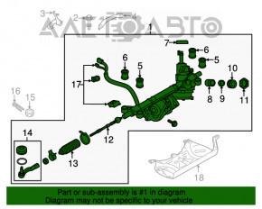 Bară de direcție Subaru Outback 15-19