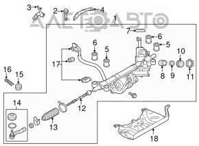 Bară de direcție Subaru Outback 15-19