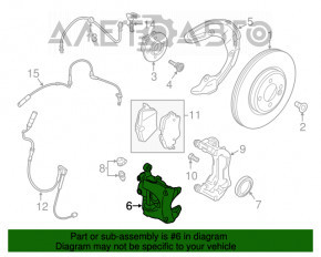 Suportul frontal stânga pentru BMW X1 F48 16-22