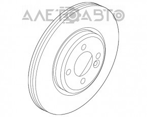 Диск тормозной передний правый BMW X1 F48 16-22 330/24мм