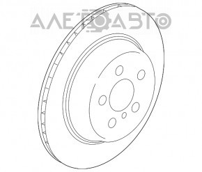 Placă de frână spate dreapta BMW 7 G11 G12 16-22 345/24mm