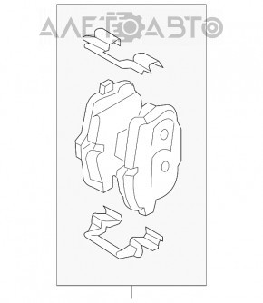 Plăcuțe de frână spate 4 buc BMW 7 G11 G12 16-19, noi, originale OEM