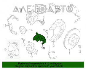 Suport spate stânga BMW X3 G01 18- electric.