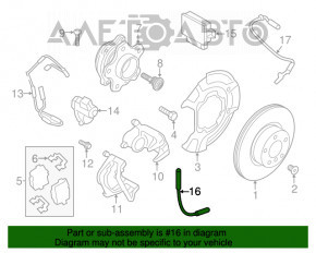 Furtun de frână spate dreapta pentru BMW X3 G01 18-