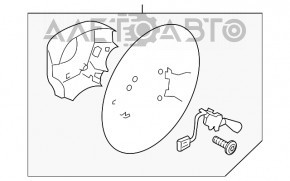 Volanul gol al Subaru B9 Tribeca din piele gri