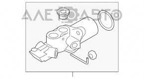 Главный тормозной цилиндр с бачком BMW 335i e92 07-13