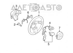 Подрулевой лепесток левый Subaru Outback 10-14