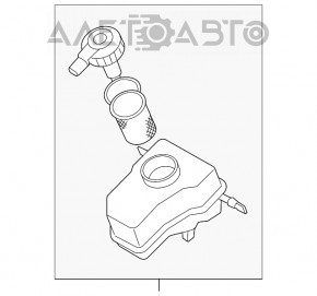 Бачок ГТЦ BMW 335i e92 07-13