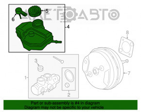 Бачок ГТЦ BMW X3 G01 18- с крышкой