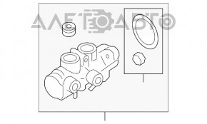 Supapapa de refulare a amplificatorului de vid pentru BMW 7 G11 G12 16-19