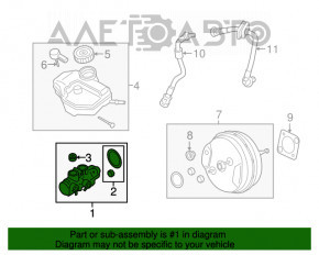 Supapapa de refulare a amplificatorului de vid pentru BMW 7 G11 G12 16-19